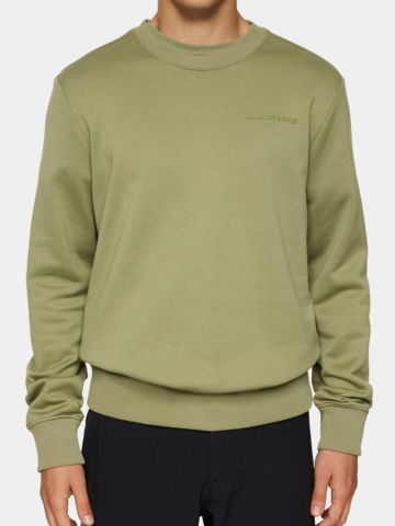 J.Lindeberg Alpha Crew Neck Sweatshirt oliv