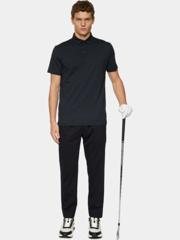 J.Lindeberg JL PRO Halbarm Polo schwarz