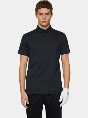 J.Lindeberg JL PRO Halbarm Polo schwarz