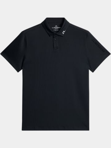 J.Lindeberg JL PRO Halbarm Polo schwarz