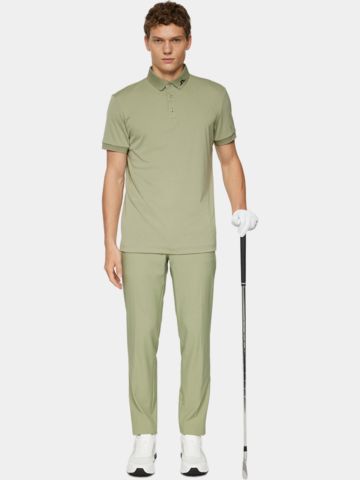 J.Lindeberg  KV Print Halbarm Polo oliv