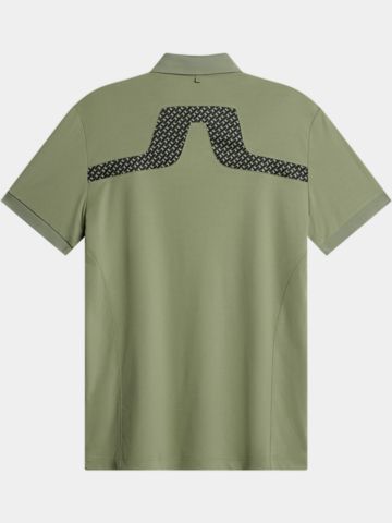 J.Lindeberg  KV Print Halbarm Polo oliv