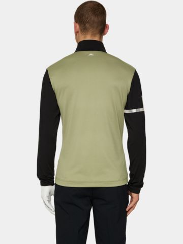 J.Lindeberg Heath Strike Stretch Midlayer oliv
