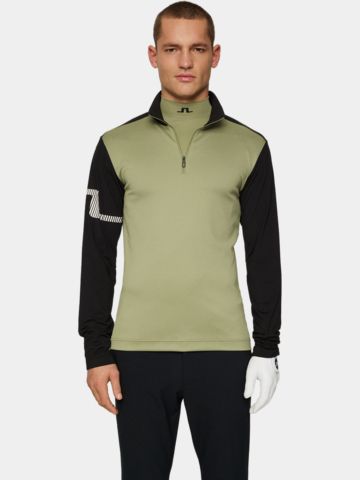 J.Lindeberg Heath Strike Stretch Midlayer oliv