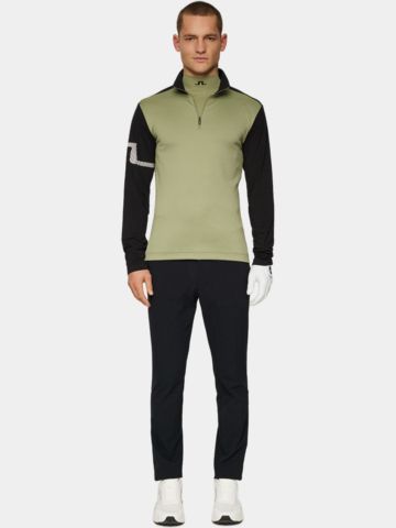 J.Lindeberg  Heath Strike Stretch Midlayer oliv