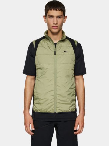 J.Lindeberg Scott Hybrid Vest Windstopp Weste oliv