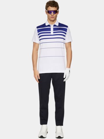 J.Lindeberg  Olof Halbarm Polo weiß