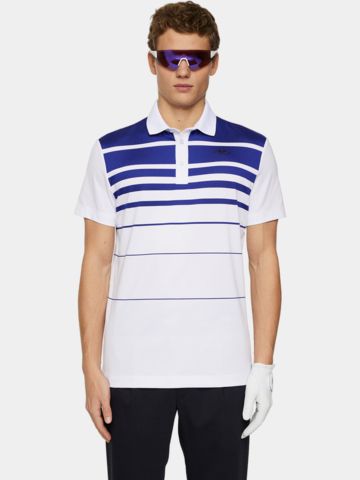 J.Lindeberg Olof Halbarm Polo weiß