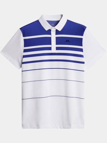 J.Lindeberg  Olof Halbarm Polo weiß