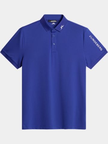 J.Lindeberg Tour Tech Halbarm Polo royal