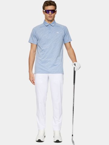 J.Lindeberg  Wilhelm Halbarm Polo denim