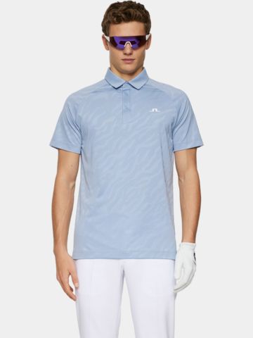 J.Lindeberg Wilhelm Halbarm Polo denim