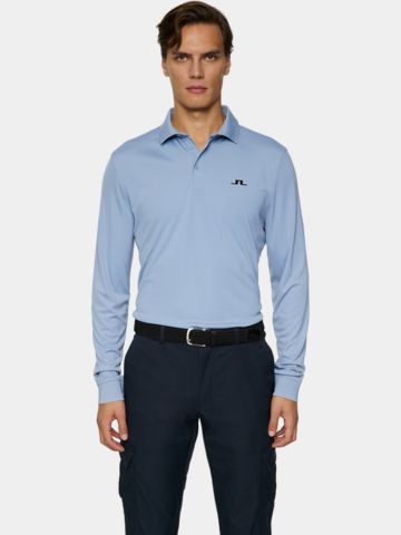 J.Lindeberg  Gustav Langarm Polo denim