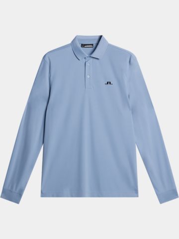 J.Lindeberg  Gustav Langarm Polo denim