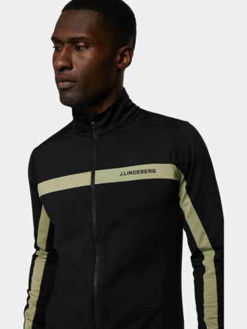 J.Lindeberg  Jarvis Mid Layer GH Stretch Jacke schwarz