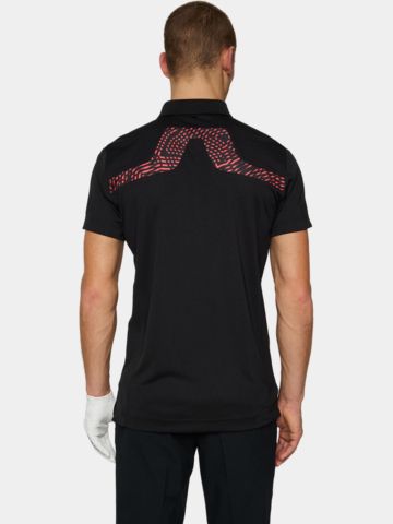 J.Lindeberg KV Tour Golf Halbarm Polo schwarz