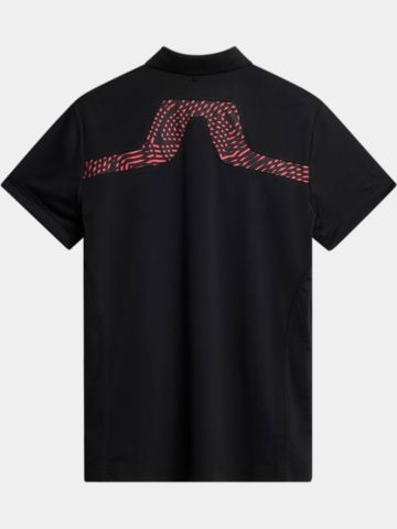 J.Lindeberg  KV Tour Golf Halbarm Polo schwarz