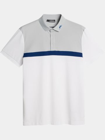 J.Lindeberg  Jeff Halbarm Polo grau