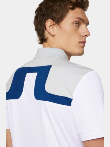 J.Lindeberg  Jeff Halbarm Polo grau