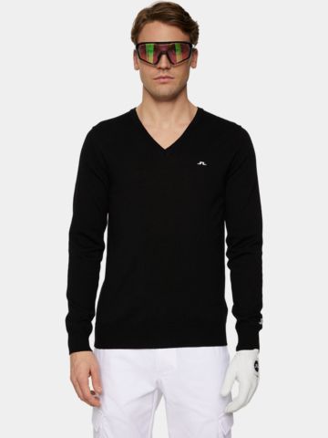 J.Lindeberg Lymann Knitted Sweater Pullover Strick schwarz