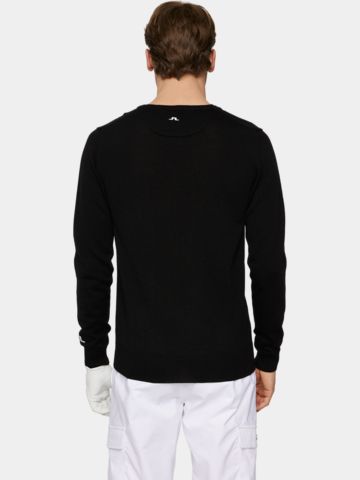 J.Lindeberg Lymann Knitted Sweater Pullover Strick schwarz