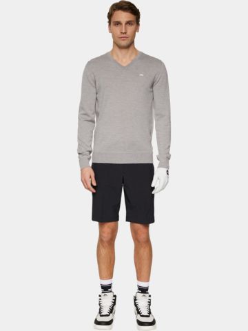 J.Lindeberg Lymann Knitted Sweater Sweater knitwear light gray melange