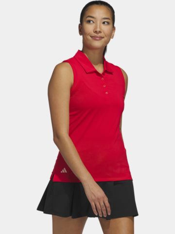 adidas W ULT C SLD ohne Arm Polo rot