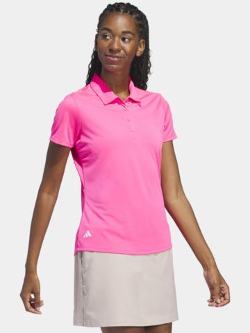 adidas W PERF SLD SSP Halbarm Polo pink