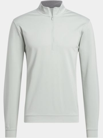 adidas ELVTED 1/4 Zip Stretch Midlayer hellgrau