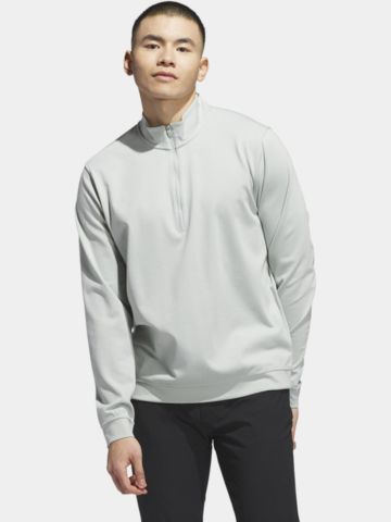 adidas ELVTED 1/4 Zip Stretch Midlayer hellgrau