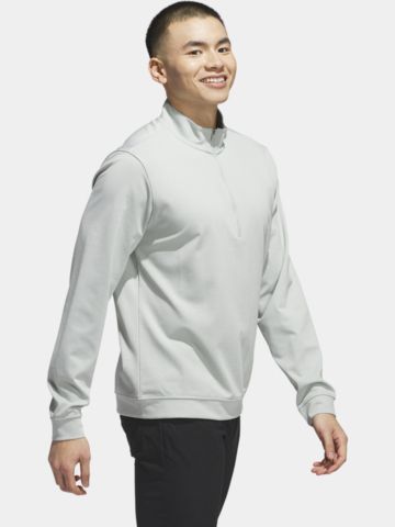 adidas ELVTED 1/4 Zip Stretch Midlayer hellgrau