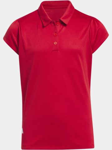 adidas Girls PERF Halbarm Polo rot