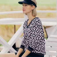 Daily Sports JAQUARD svetr úplet námořnická modrá Daily Sports JAQUARD svetr úplet námořnická modrá