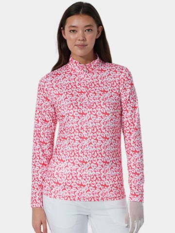 Daily Sports SHEERMOTION LS Half Zip Stretch Unterzieher rot