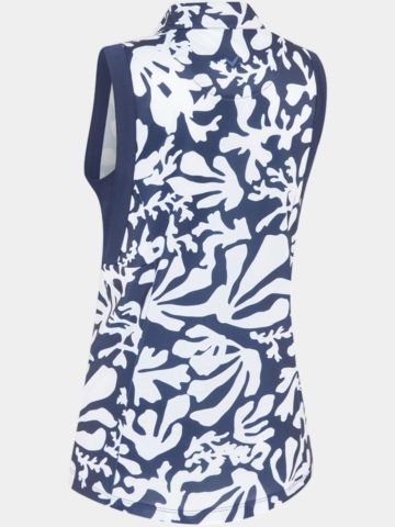 Callaway Abstract Floral ohne Arm Polo navy