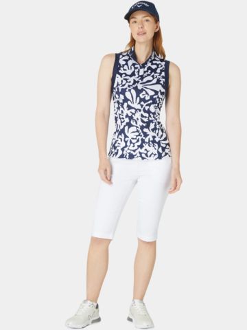 Callaway Abstract Floral ohne Arm Polo navy