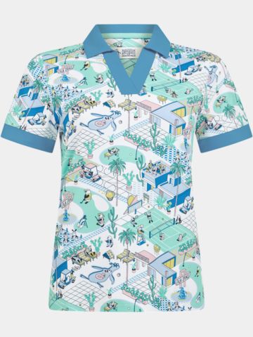 Penguin Palm Springs Halbarm Polo weiß