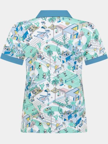 Penguin Palm Springs Halbarm Polo weiß