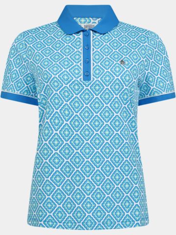 Penguin Cap Sleeve Regular Length Halbarm Polo blau