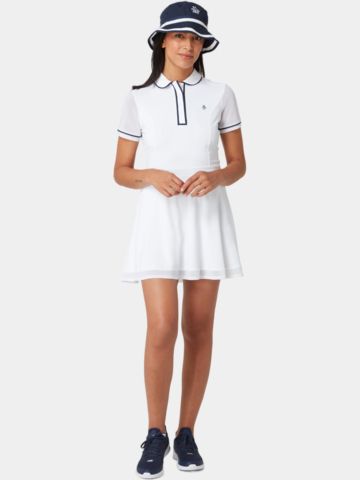 Penguin Short Sleeve Veronica Dress Halbarm Kleid weiß