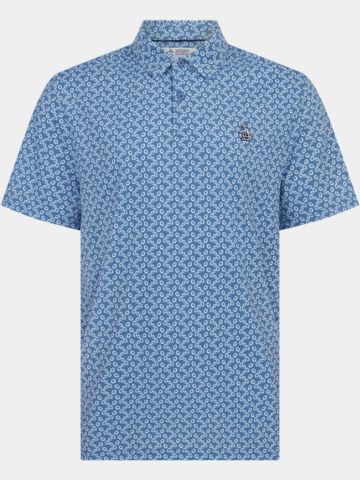 Penguin All-Over Lifesaver Halbarm Polo blau