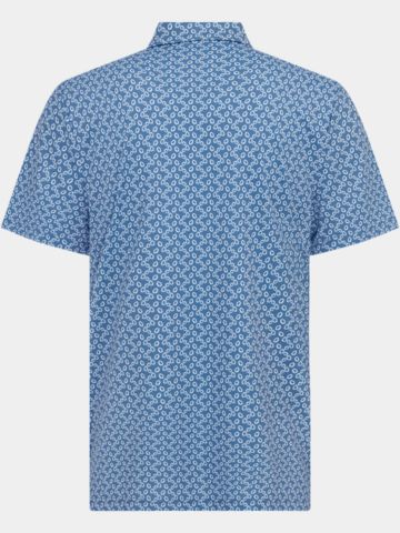 Penguin All-Over Lifesaver Halbarm Polo blau