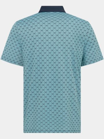 Penguin Bohemian Jacquard Block Halbarm Polo navy