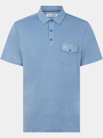 Penguin Pete´s Fine Line Halbarm Polo hellblau