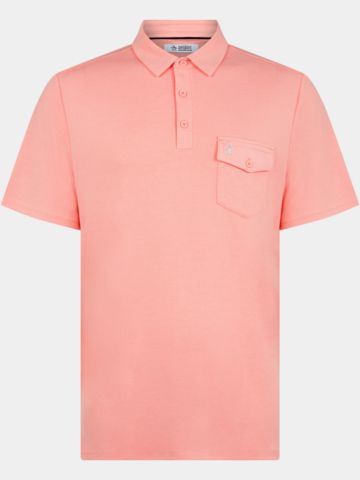 Penguin Pete´s Fine Line Halbarm Polo rosa