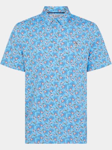 Penguin Pete The Ocean Caddy Halbarm Polo hellblau