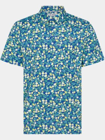 Penguin Petes Coconut Caddy Halbarm Polo blau