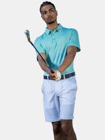 Callaway EMEA WARPED GINGH Halbarm Polo grün