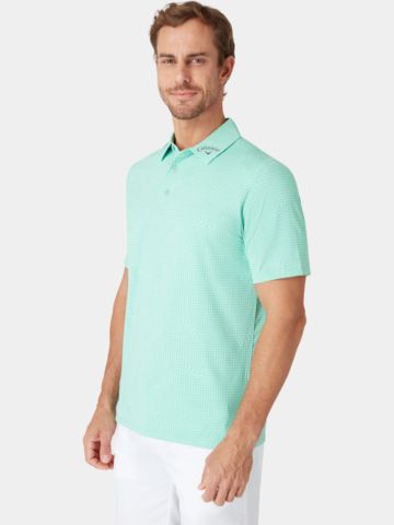 Callaway EMEA WARPED GINGH Halbarm Polo grün