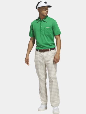 adidas Golf Originals S Pocket Halbarm Polo grün